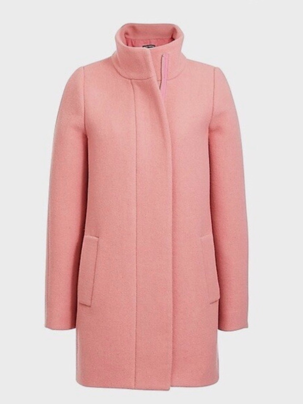 J. Crew Pink Fresh Rose Wool Peacoat Cocoon Coat Size 4